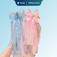 Gambar Tritail - Jepitan Rambut Pita Model Rumbai Panjang Style Princess / Aksesoris Rambut Fashion Anak - BLUE - DIAMOND dari Tritail Kota Administrasi Jakarta Utara 3 Tokopedia