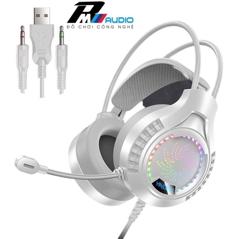 TAI NGHE GAMING CHỤP TAI CÓ DÂY Q7 CÓ MIC JACK 3.5 VÀ USB 7.1 LED RGB TỰ ĐỔI MÀU CÓ 3 MÀU TRẮNG,ĐEN,HỒNG DÙNG CHO MÁY TÍNH LAPTOP CHƠI GAME ĐÀM THOẠI NGHE NHẠC HỌC ONLINE CHỐNG ỒN CÁCH ÂM BẢO HÀNH 12 THÁNG LỖI ĐỔI MỚI TRONG 30 NGÀY ĐẦU