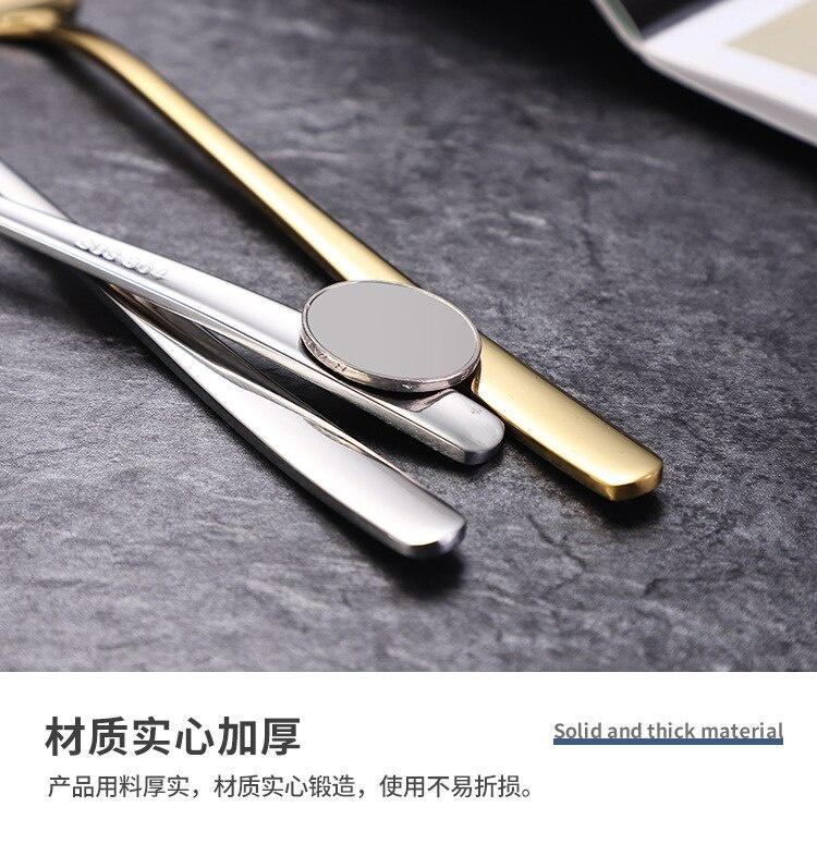 Product Introduction of 304 stainless steel cutlery set gold color dishwasher safe steak coffee tea 11
