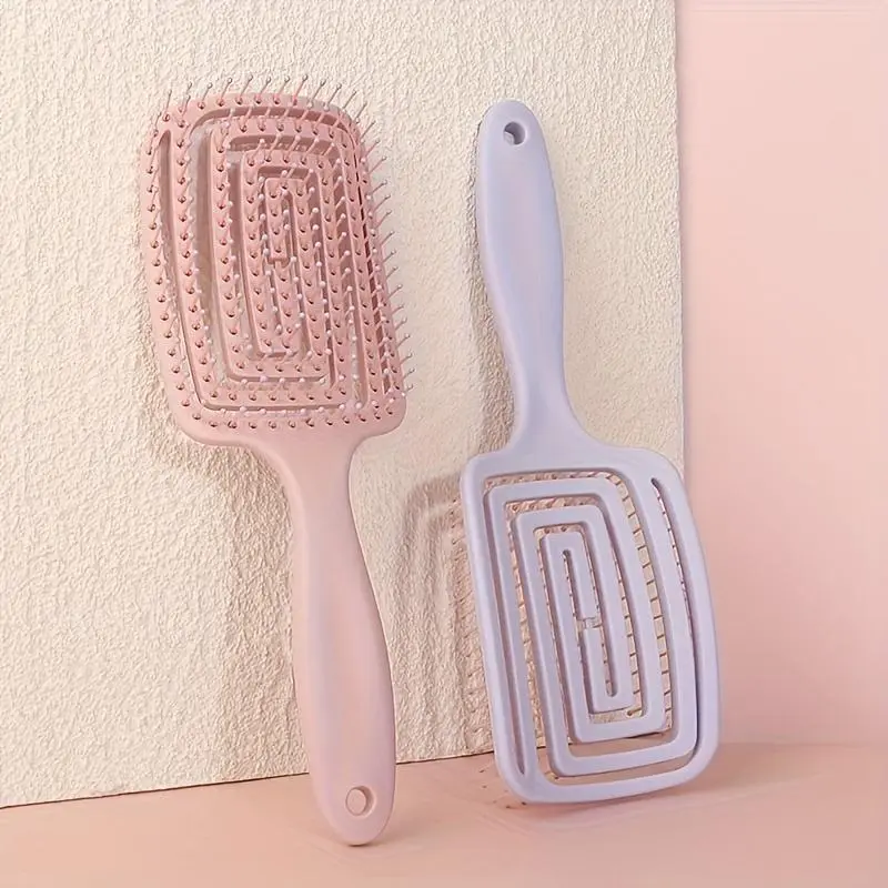 Professional Detangling Comb, 1 Count Anti-static Hair Brush, Hair Styling Comb for Women & Men, Scalp Massage Comb, Soft Bristle Hairdressing Comb for Daily Use