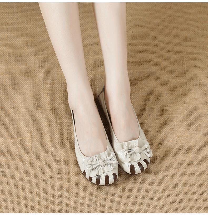 Product Introduction of Giày Lười Cho Mẹ Gommino, Da Thật, Đế Mềm, Thích Hợp Cho Mùa Lò Xo Và Mùa Thu, Giày Mũi Thấp Phẳng Đầu Tròn Gót Bê, Dành Cho Nữ, Hàng Mới Về Năm 2023 Shoes 15