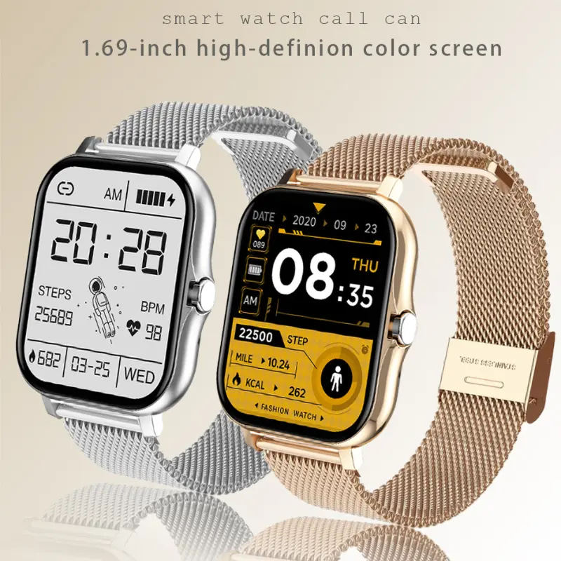 Smart Watch Wireless Call/Dial Multiple APP Reminders Suitable For Women and Men Compatible With Sports Watch IPhone/Andrio