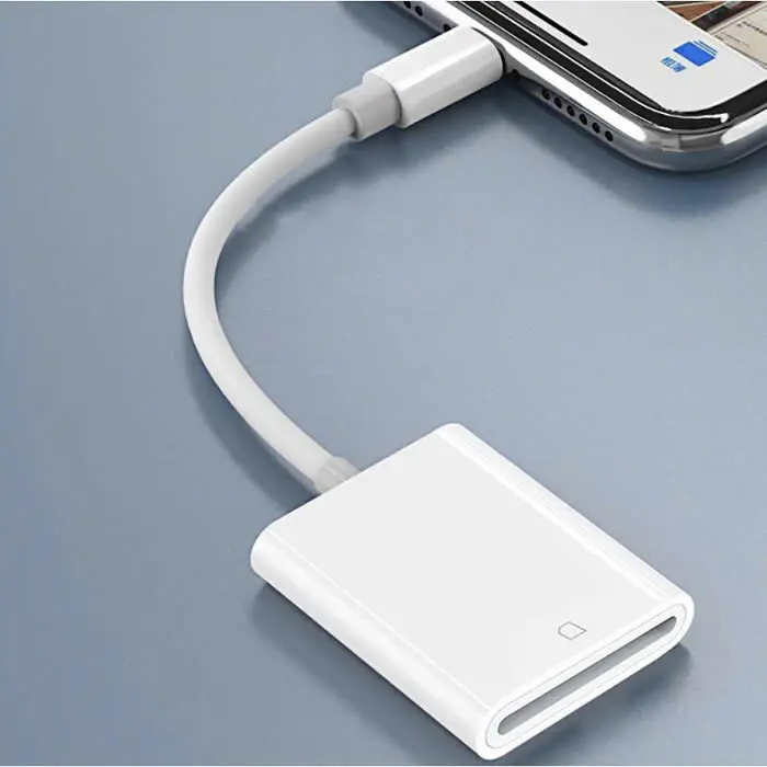 Đầu đọc thẻ 2 khe cho iphone cổng Lightning 1