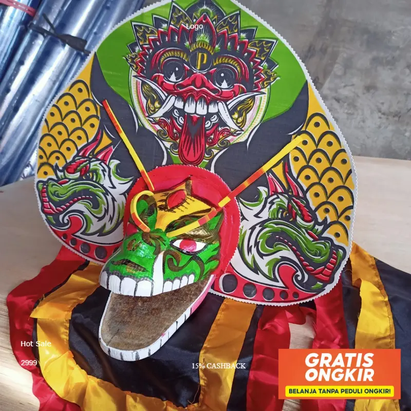 ready READY TERMURAH Terlaris barongan spon devil Mainan anak BISA COD Kain 2