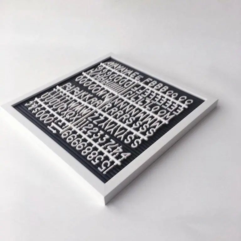 PAPAN  NAMA BAYI LETTER BOARD 30X30 CM (TERMASUK HURUF) HURUF ANGKA BOARD MENU PAPAN PENGUMUMAN 6