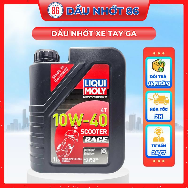  Dầu nhớt tổng hợp Xe Tay Ga Cao Cấp Liqui Moly Scooter Race 10W-40- Sản xuất tại Đức 