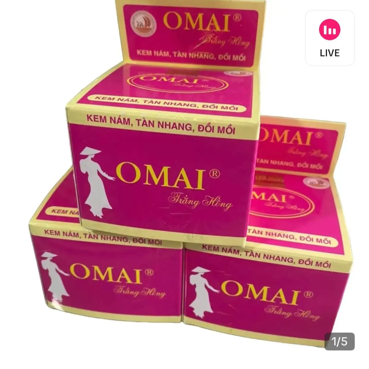 Kem omai trắng hồng nám tàn nhang đồi mồi 12gr