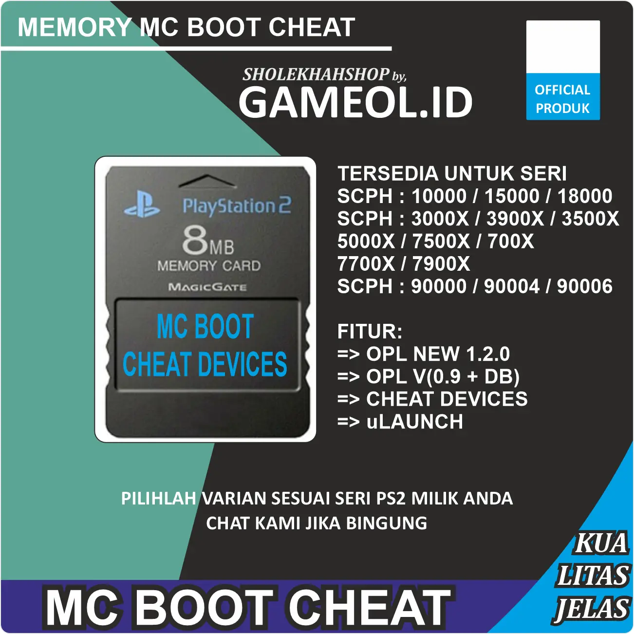 FMCB Memory Mc Boot ps2 Multi funtuna + Cheat Devices + OPL Terbaru Game Accessories Games Gamepad