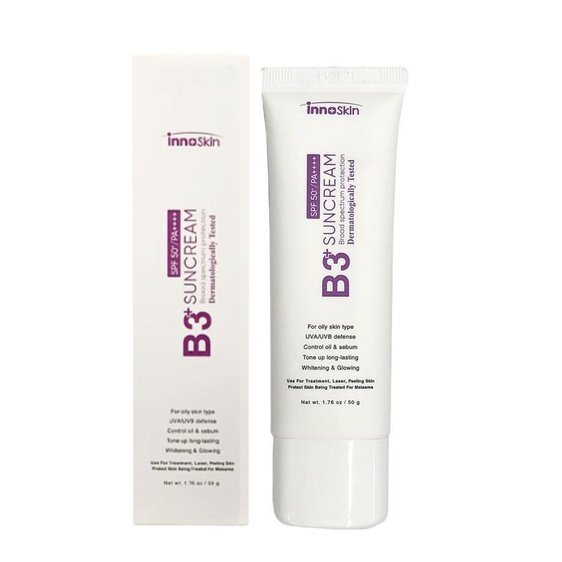 Kem chống nắng B3 Sun Cream SPF50+ PA++++ 50ml (Mẫu mới) Kem Chống Nắng B3 Tím 8 màng lọc Skincare Sunscreen Nữ