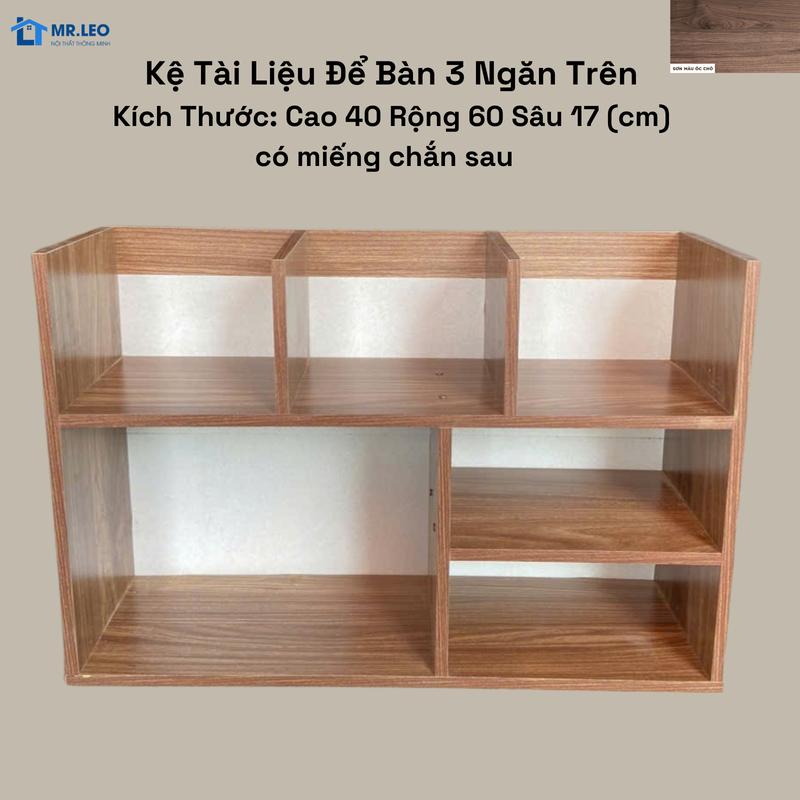 Kệ Sách Gỗ Để Bàn , Để Hồ Sơ, Tài Liệu, Đồ Dùng Học Tập Tiện Lợi Chắc Chắn Có Tấm Chắn Sau Tháo Lắp Dễ Dàng