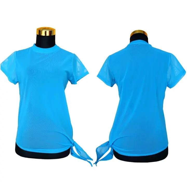 BAJU SENAM AEROBI/BAJU OLAHRAGA WANITA/OUTER SENAM/BAJU GYM/JARING/MESS/TILE/AEROBIC/TILE IKAT Atasan Sport 4