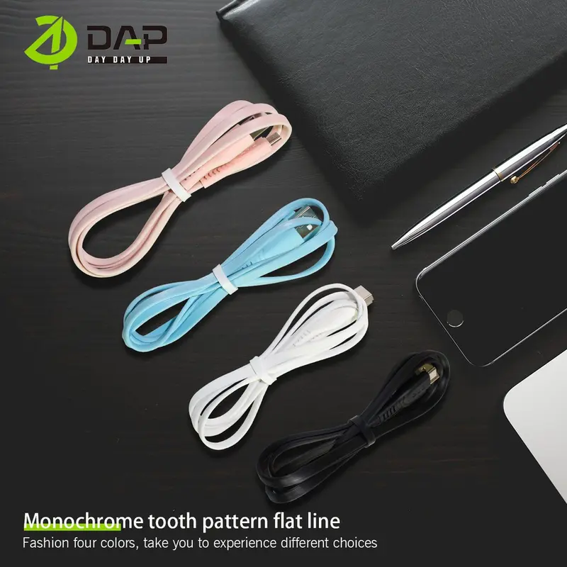 DAP Kabel Data CB Series Micro Type C & Lightning 100cm 2.4A Fast Charging - Garansi 1 Tahun Cable Charger - Kabel Charger 2