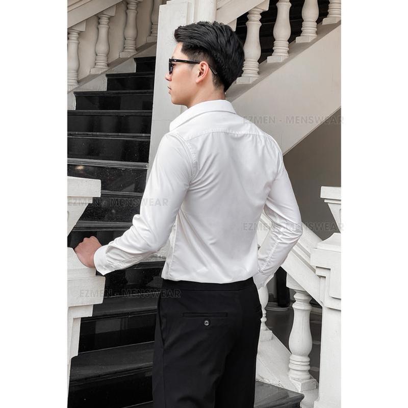 Áo Xếp Ly Ngang Màu Trắng đi làm văn phòng thường 3