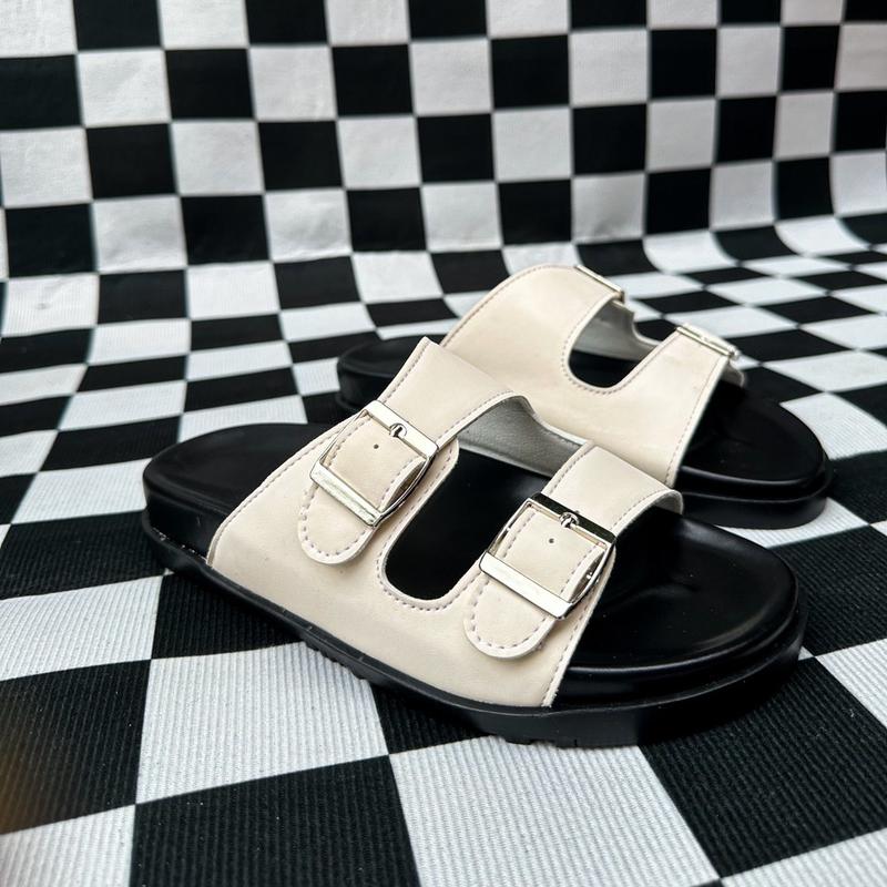 Dép quai ngang nam nữ sandal dép lê, Hậu , dép khuy cài điều chỉnh [ Lùi 1 size ]