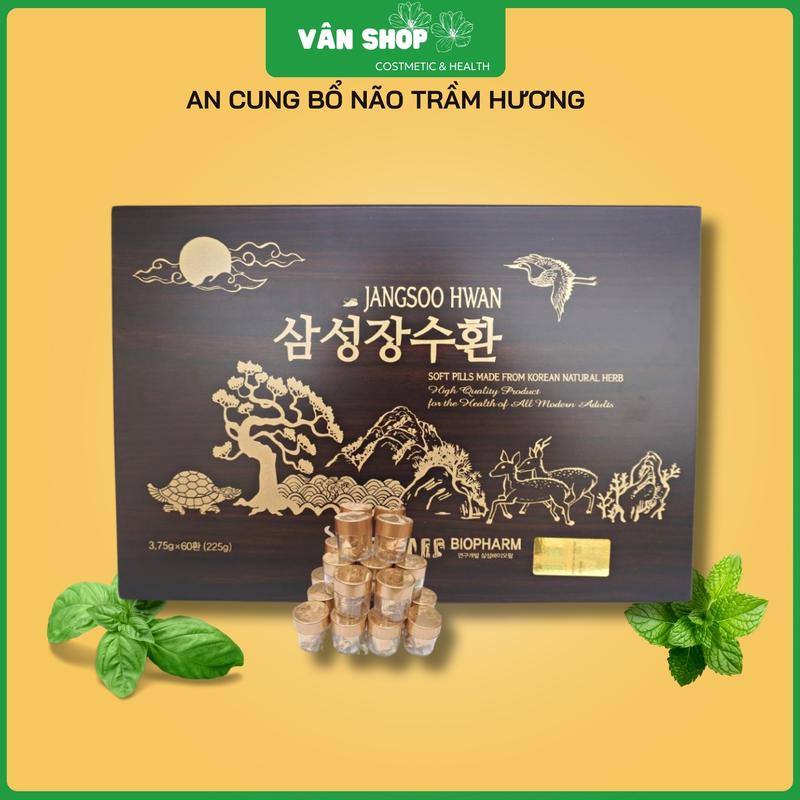 [ Hộp 60 viên ] An cung bổ não trầm hương JangSoo Hwan BioPharm Hàn Quốc - Hỗ trợ điều hòa huyết áp và tim mạch