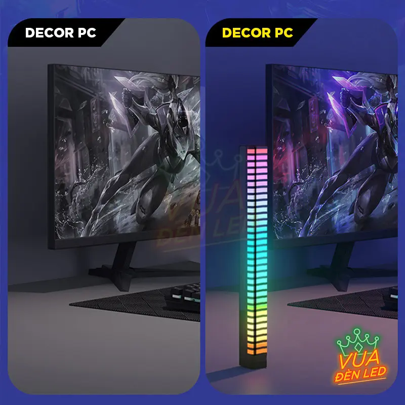 Thanh đèn Led 3D RGB nháy theo nhạc 1