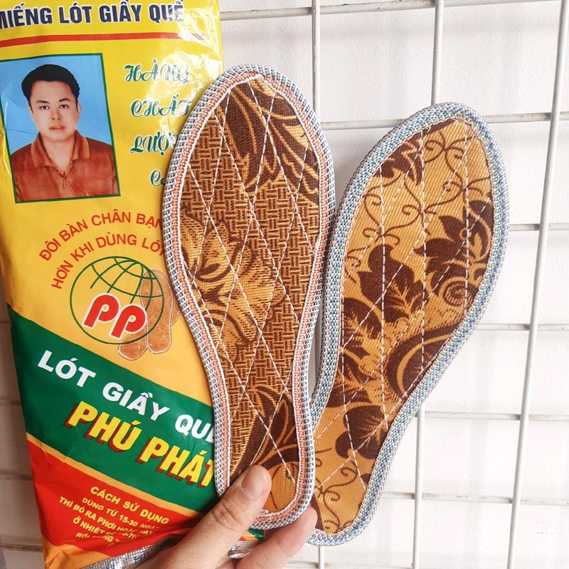  lót giầy hương quế Phú Phát  size 37-43 Miếng Lót Giày Cao Su 