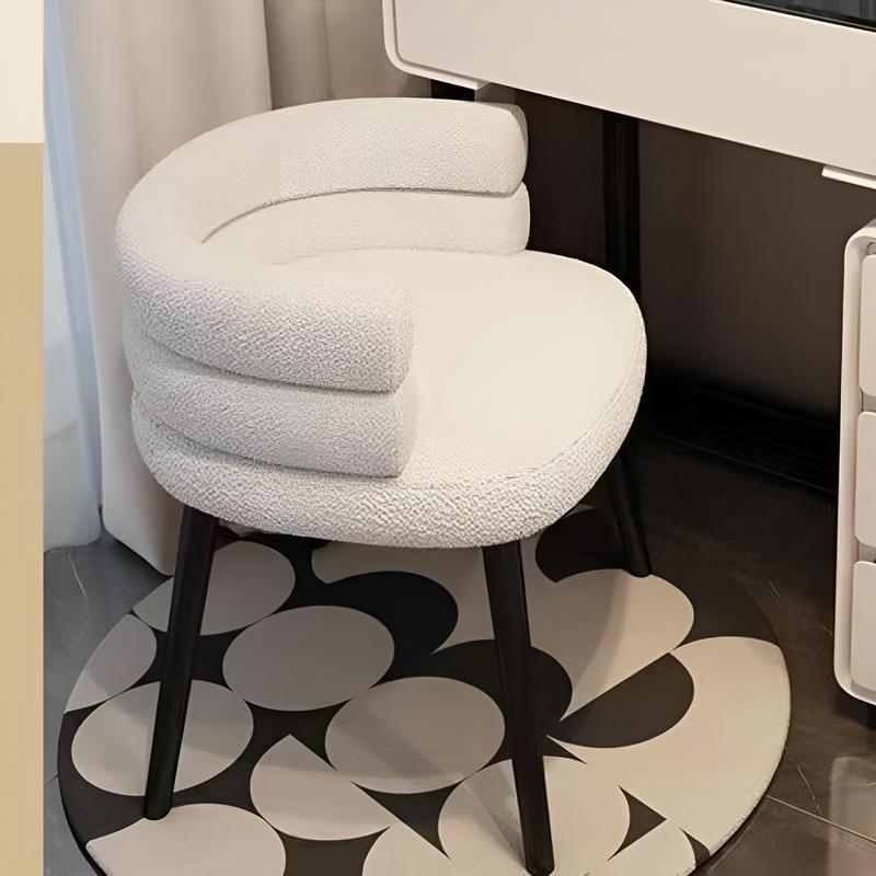   AN PHÁT  Ghế lông cừu GLC01 ghế bàn trang điểm chất liệu nhung cừu mềm mịn êm ái decor phòng ngủ phòng khách sang trọng 