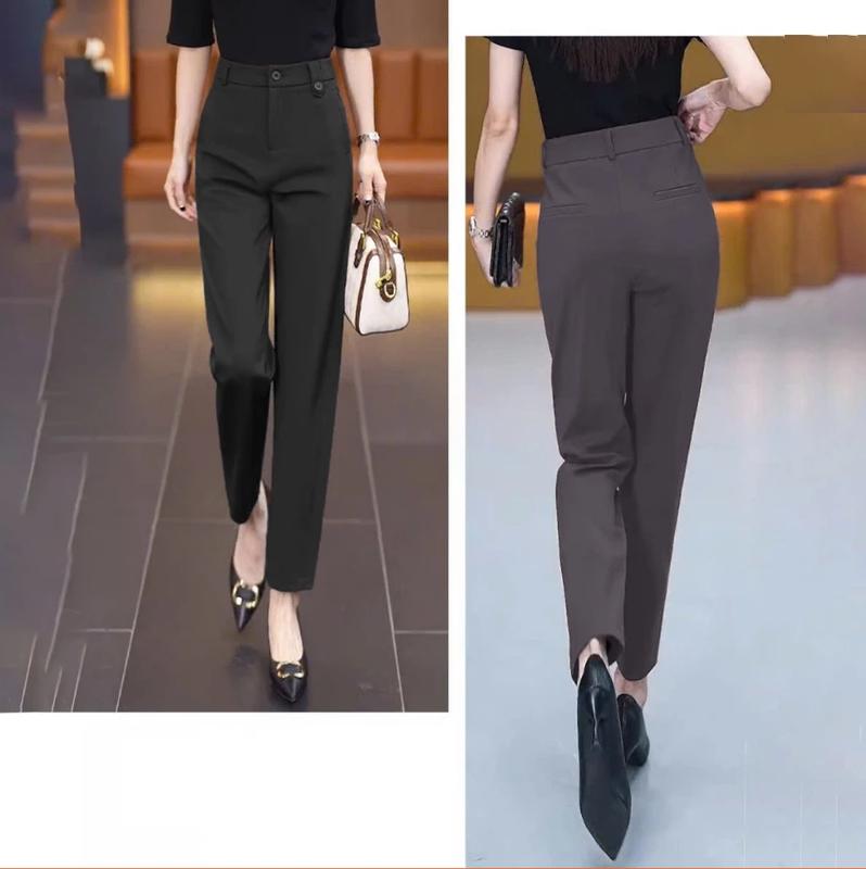Quần Tây Baggy Nữ Lưng Cao - Phong Cách Tối Giản, Thoải Mái Cho Mọi Hoạt Động - Women, Pants 3