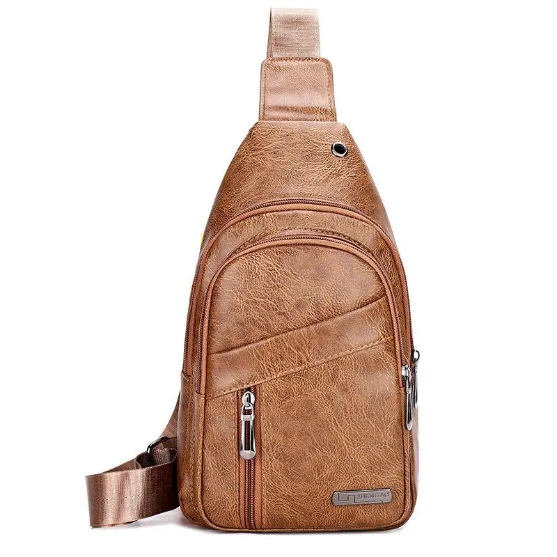 {Được Kiểm Tra Hàng} Túi đeo chéo nam mini nhỏ gọn Bag Da PU 1