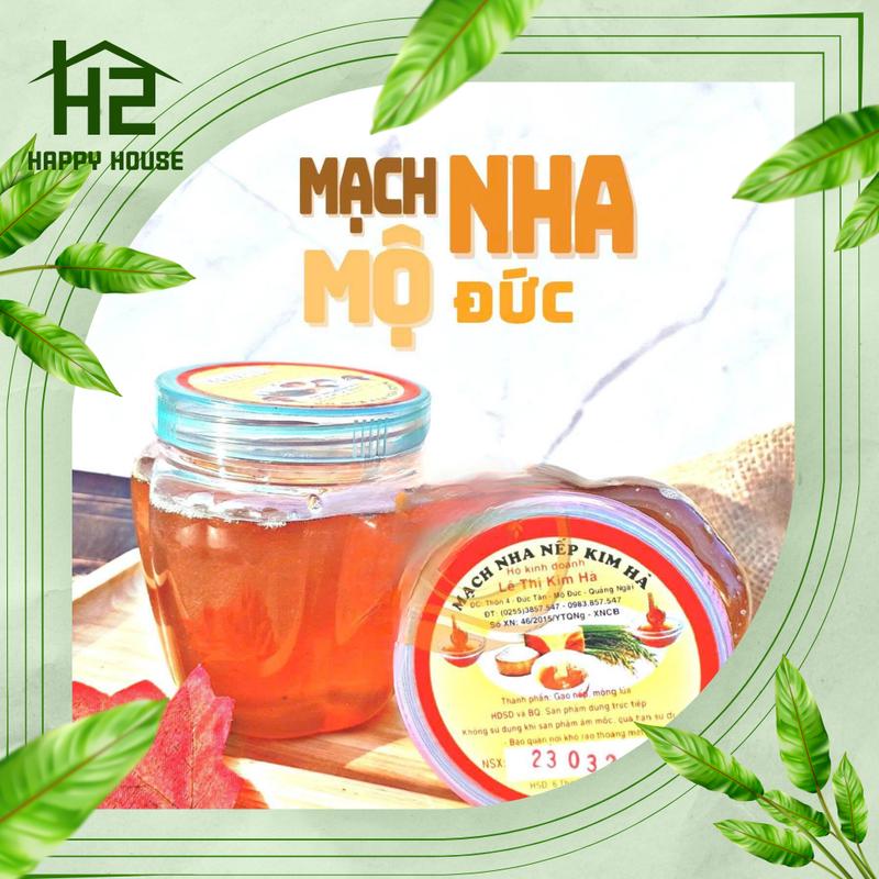  Mạch nha nếp đặt sản Quảng Ngãi Không phẩm màu  Đậm chất truyền thống hộp 400g 