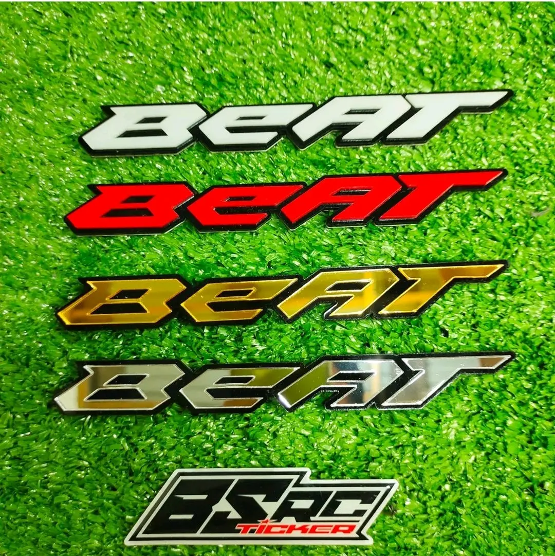 logo beat 3D timbul / emblem beat premium