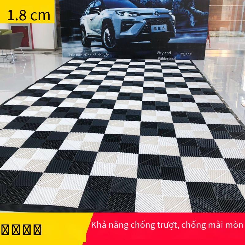 1,8 Cm Rửa Xe Phòng Sàn Lưới Tản Nhiệt Rửa Xe Miễn Phí Đào Rãnh Sàn Cống Nhựa Nối Vách Ngăn 4S Cửa Hàng Lưới Tản Nhiệt Miếng Đệm 2