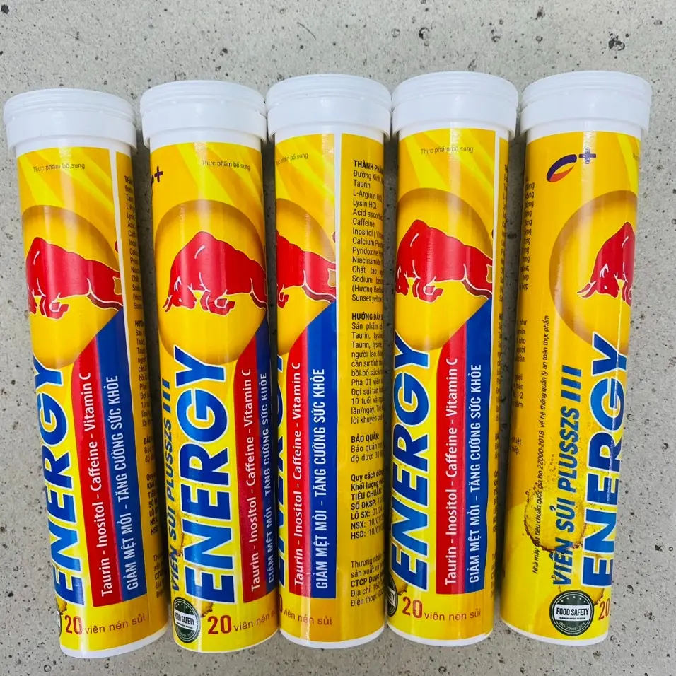 Bù Nước Điện Giải, Multivitamin Tăng Lực Vị Cam Dâu Chanh, 5 Tuýp