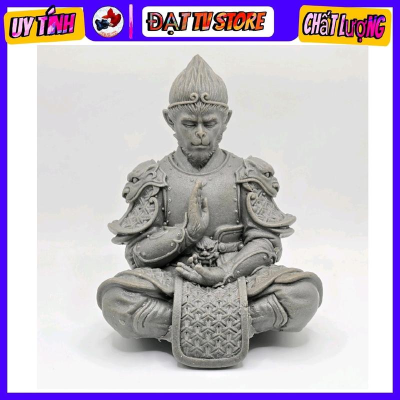 Tượng Tôn Ngộ Không - Tài Thiên Đại Thánh Tượng Phật trang trí văn phòng, bể cá, bàn làm việc bằng đá sa thạch