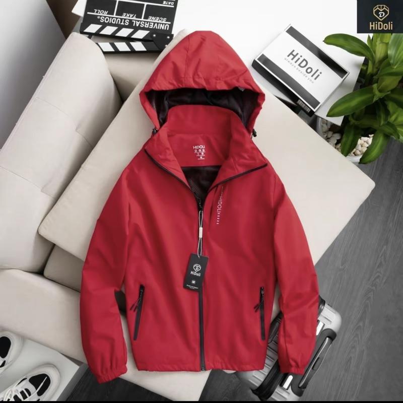 Áo khoác nam, nữ HIDOLI Menswear Jacket chống nước, chống bụi, mũ tháo rời 2