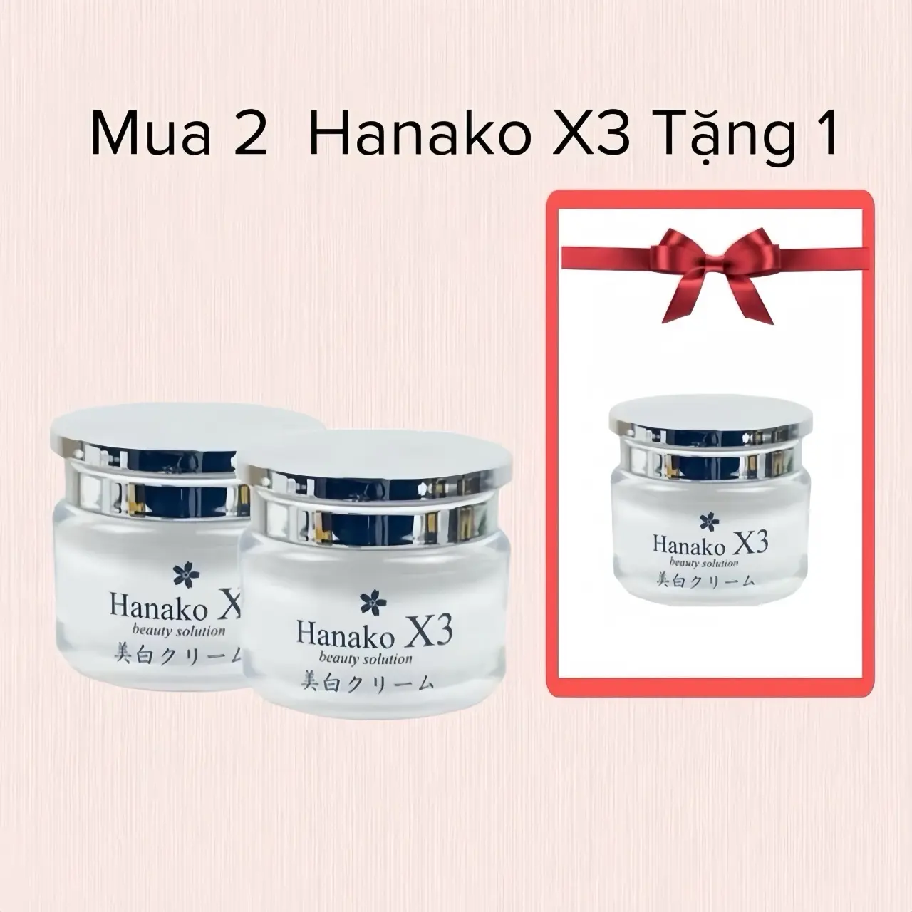 [ Combo 2 Sản Phẩm Tặng 1 ]Kem Face Dưỡng Trắng Da Nhật Bản Hanako X3 Chính Hãng Dưỡng Ẩm Da Chăm Sóc Da Làm Đẹp Da