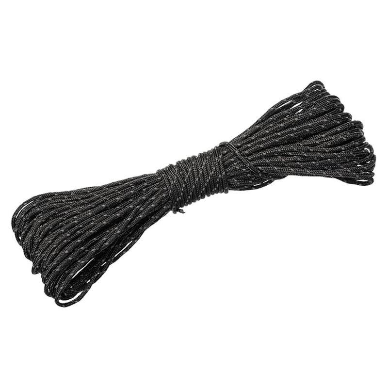 【Huichi2】20M 2Mm Reflective Paracord Tent Cord Rope Camping Awning Rope Runner Guy Line 6