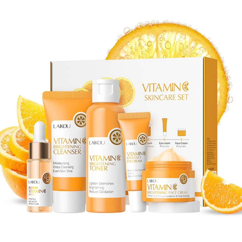 Vitamin C Skin Care Set, Deeply Hydrating and Moisturizing Skin Care Kit, Gentle and Nourishing Gift for Skin, Skin Care Kit for Women, Valentine's Day Gift, Skincare Products