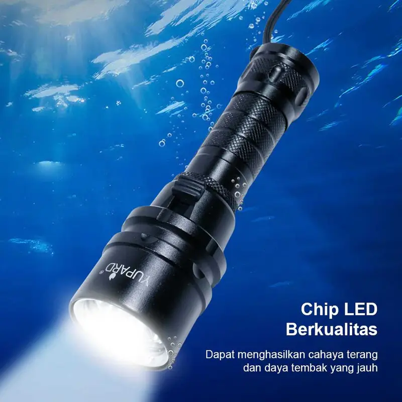 YUPARD Senter LED Diving Flashlight Waterproof L2 1200 Lumens - G300 3
