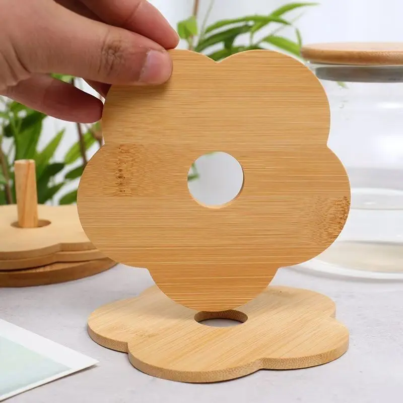 Đệm cách nhiệt, tự nhiên babmoo, placemat chịu nhiệt độ cao, miếng đệm chống bỏng sáng tạo cho gia đình, thích hợp cho bát, cốc và đĩa, miếng đệm bát, miếng đệm đĩa 7