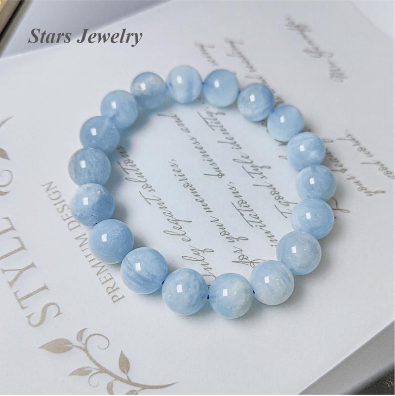 Product Introduction of Vòng Tay Aquamarine, Đá Tự Nhiên, Dành Cho Phụ Nữ, Độc Đáo Ins, Cao Cấp, Tinh Tế, Trắng Ngọt Ngào, Quà Sinh Nhật Cho Bạn Gái, Miễn Phí Vòng Tay 9