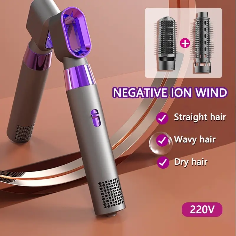 3 in 1 Hair Blower Hair Dryer with Brush Comb Straightener