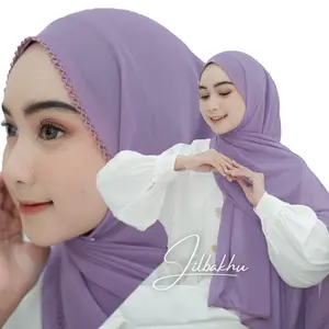 Pashmina ceruty crochet babydoll 180*75