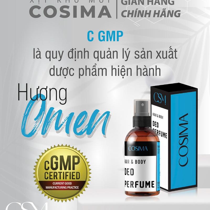 Xịt thơm nách COSIMA (màu xanh dương 60ml )hỗ trợ giảm mùi hôi nách, hôi chân , tuyến mồ hôi nách, lưu hương nước hoa dịu nhẹ ,Women, Trà (Nữ Nam)