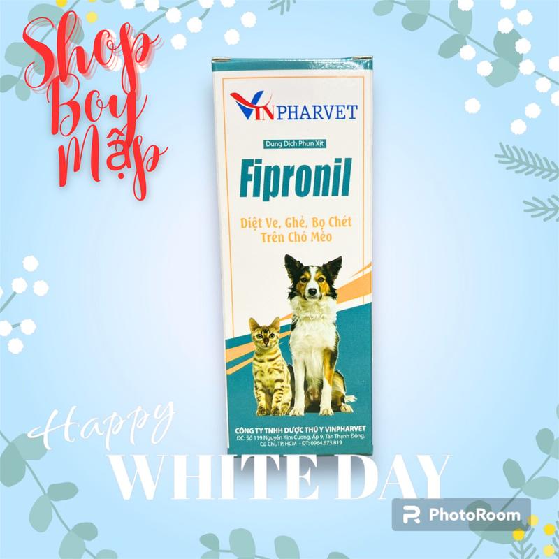 FIPRONIL Thuốc Xịt Diệt Ve ,Rận, Bọ Chét, Ghẻ Trên Chó Mèo.