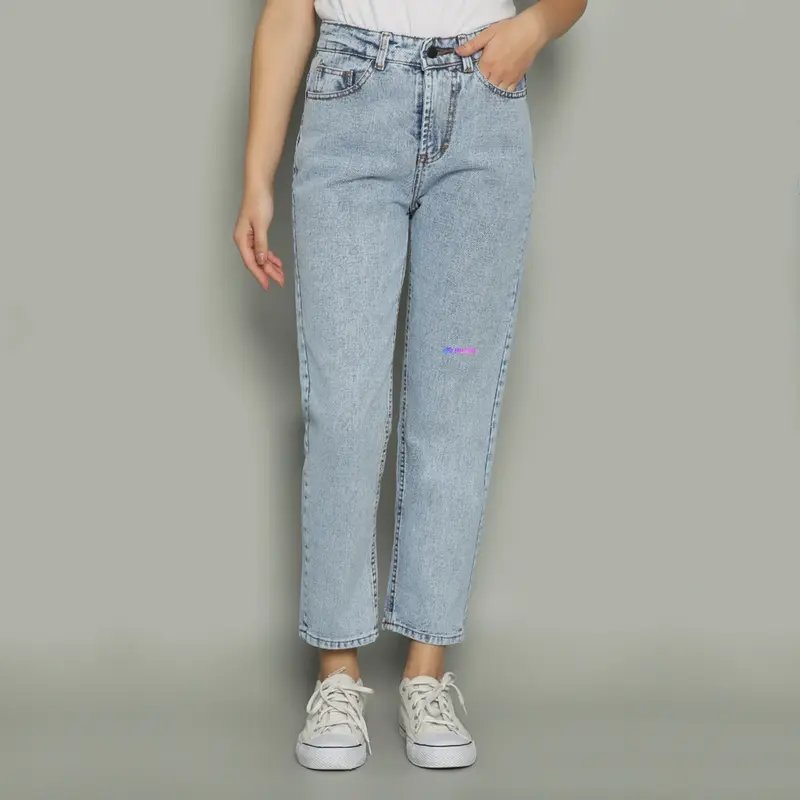 Celana Boyfriend Highwaist Jeans NUBER FIREWEED Panjang Dewasa Denim 5
