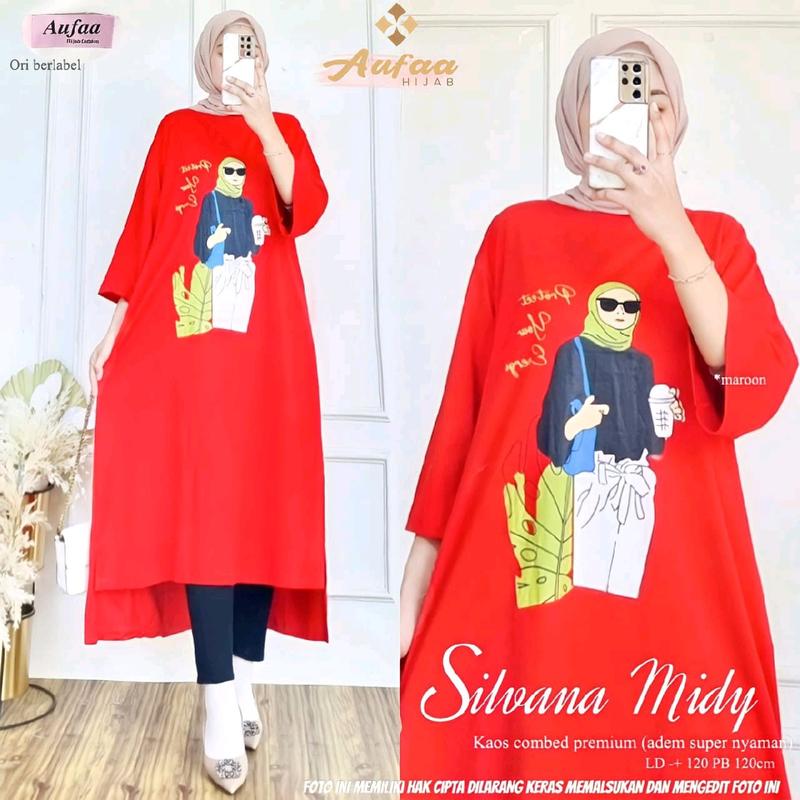 silvana long tunik, midi ori Aufaa 3