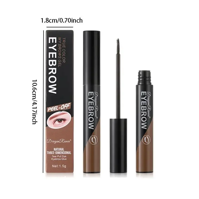 Peel-off Eyebrow Dyeing Gel, 1 Count Waterproof Long Lasting Eyebrow Tinted Gel, Eyebrow Makeup Product for Beginners, Portable Spring Makeup Supplies 1