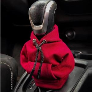 フード付きのカーギアシフターカバー、シフターデコレーション用のミニフードカバー、かわいい自動車インテリアガジェット、カーアクセサリー