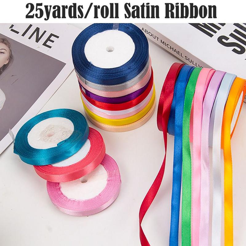 Reben Satin, Berwarna-warni, 25 ela setiap gulungan, Alat DIY, - TikTok ...