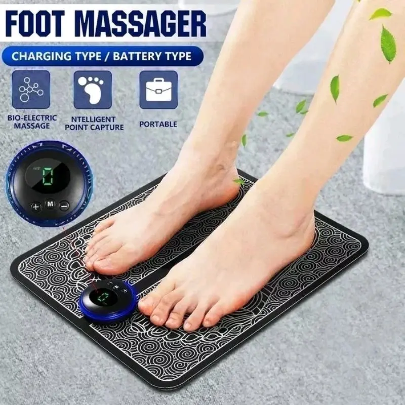 EMS Foot Massage / Alat Pijat Terapi Kaki Akupuntur Elektrik / Alat Pijat Refleksi Kaki Multifungsi