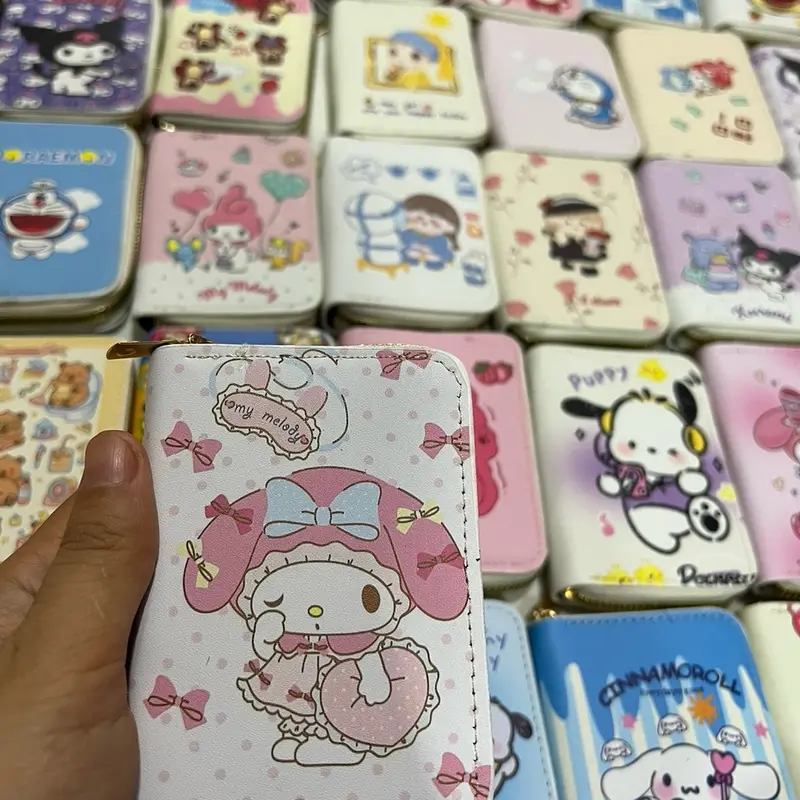 ￼Ví mini nữ cầm tay nhiều ngăn đựng thẻ hiều hình hottrend dễ thương cute giá rẻ 2
