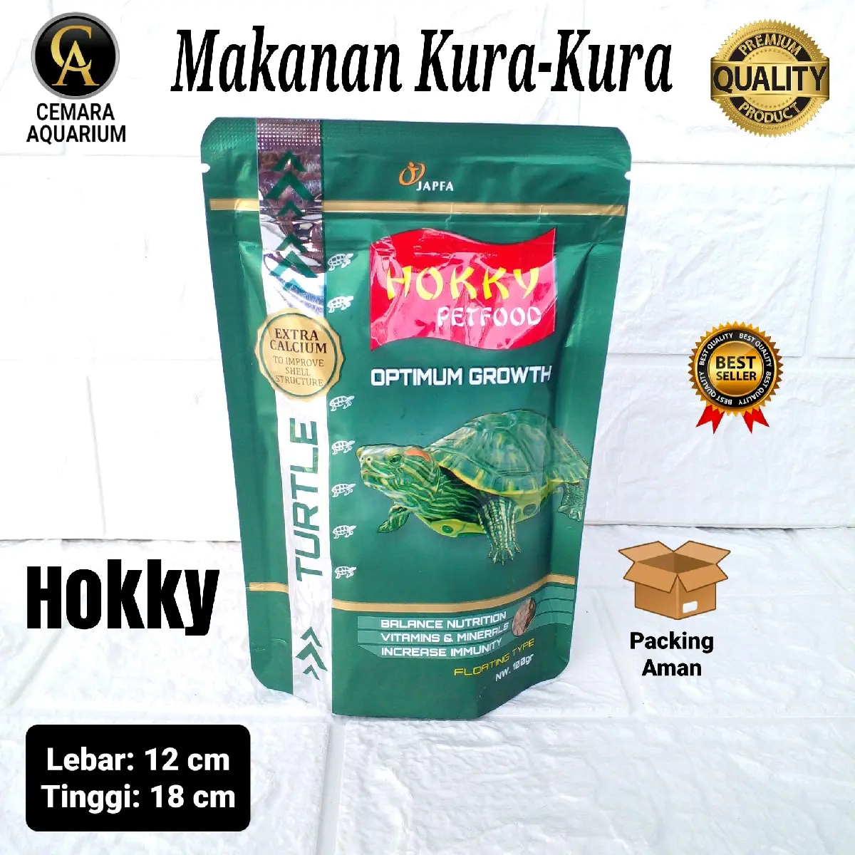 Makanan kura-kura/ hokky/ aquarium