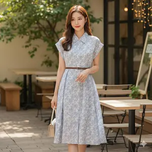 SNBM - Dress wanita HELYA Midi dress gaun wanita - gaun wanita