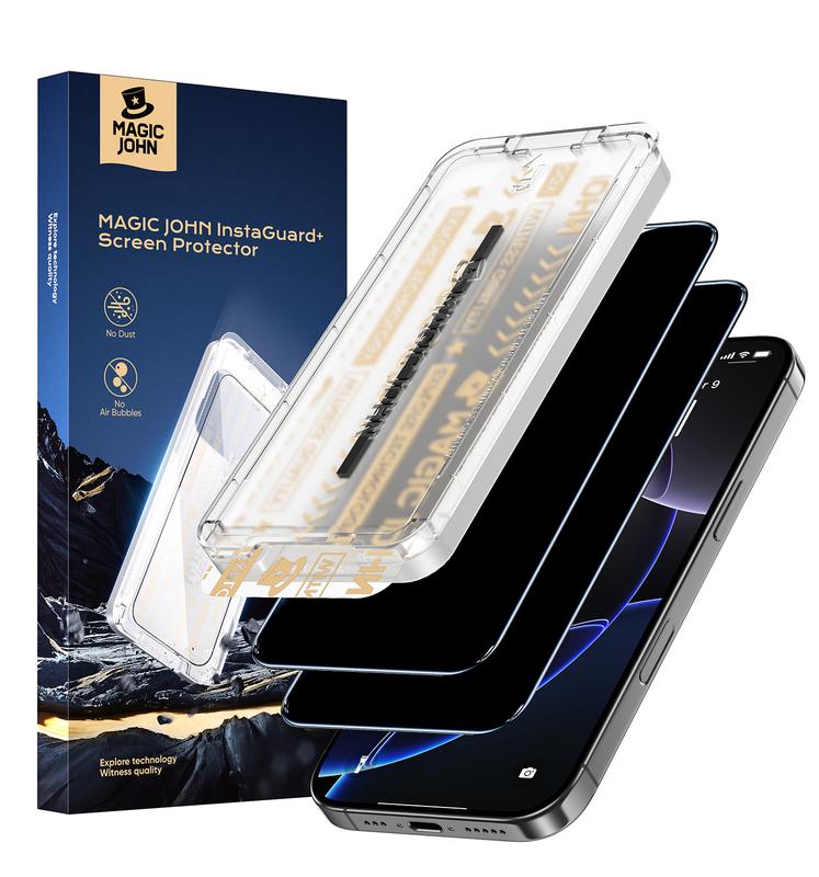 New MAGIC JOHN Premium Upgraded Privacy Screen Protector Dustproof ...